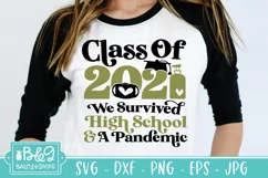 Class of 2021 SVG - Pandemic Graduation SVG - We Survived Product Image 1