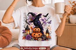 Halloween png ,4 Vintage Gothic Halloween T-Shirt Design Product Image 4