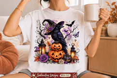 Halloween png ,4 Vintage Gothic Halloween T-Shirt Design Product Image 4