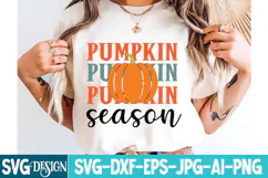 Pumpkin Season SVG Design,pumpkin Svg,Halloween SVG Design Product Image 3