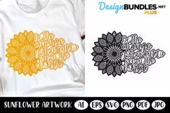 Sunflower SVG | Be the Change You Want to See in the World Product Image 3