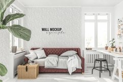 Wall mockup - Wallpaper mockup - Scandinavian room scene Product Image 1