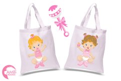 Baby Girl clipart, graphics illustrations AMB-830 Product Image 4