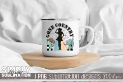 Gone Country Western Sublimation Design | Png | Cowgirl Product Image 3