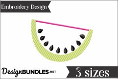 Watermelon Applique Embroidery Design Product Image 2