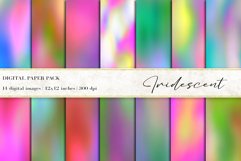 Iridescent Digital Papers Product Image 1