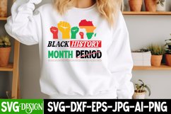 Black History Month Period svg file,Black History Svg Design Product Image 1