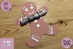 Gingerbread man Money card | Paper cutting | Money card SVG Product Image 2