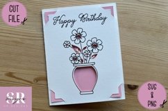 Birthday card insert design| Paper cutting |Cricut Card svg Product Image 4