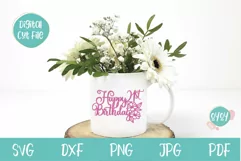 21st Birthday Cake topper SVG | Happy 21st Birthday SVG Product Image 3