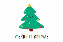 New Years. Christmas svg. Cartoon Christmas tree. Product Image 2