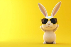 Cool bunny with glasses Product Image 1
