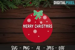 Christmas Ornament Design SVG PNG JPEG DXF Crafters SVG Product Image 1