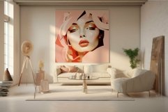 Modern living room with stylish portrait artwork Product Image 1