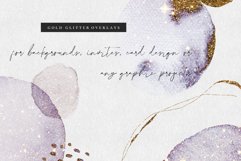 Gold Watercolor Shapes PNG Product Image 2
