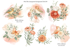 Everbloom Floral Clipart and Patterns Product Image 3