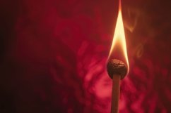 Burning Match Background Wallpaper Product Image 1