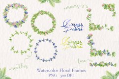 Watercolor collection of summer flowers Product Image 2