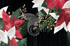 Watercolor Poinsettias Clip Art Product Image 4