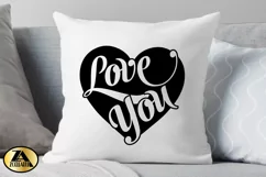 Valentines SVG Heart SVG Love You SVG Valentine's Day SVG Product Image 3