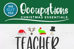 Christmas Teacher svg - Teacher Christmas svg-Christmas Crew Product Image 2