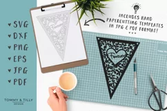 Forever Bunting Design - SVG EPS DXF PNG PDF JPG Cut File Product Image 4