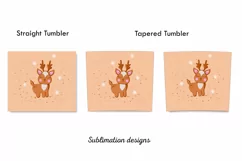 Cute deer tumbler, christmas tumbler design,Skinny tumbler Product Image 2