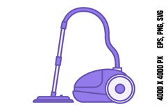 Colored Vacuum Cleaner Icon Product Image 1