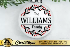 Monogram SVG PNG EPS DXF Monogram Wreath SVG Family Monogram Product Image 5