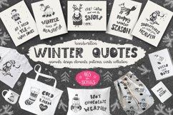 Winter quotes, animals, cards. Product Image 1