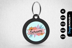 Extrovert Keychain Product Image 1