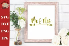 Mr. & Mrs. svg Wedding svg Bride svg Engagement svg Engaged Product Image 1