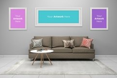 3D Interior Living Room Frame Mockup Product Image 2