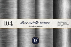 Silver Metallic Texture |Brushed Metal Background Product Image 1