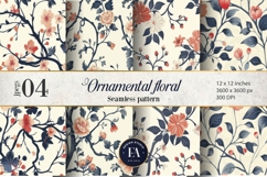 Ornamental Floral Pattern| Elegant Floral Texture Product Image 1