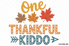 One Thankful Kiddo Svg | Halloween Svg | Svg Cut Files Product Image 1