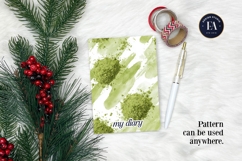 Matcha Green Tea Pattern, Matcha Aesthetic Digital Paper Product Image 4