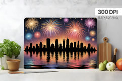 Happy New Year Cutting Board PNG Festive New Year's Eve 2026 Product Image 1