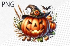 Halloween Pumpkins Sublimation - Clipart PNG Design Product Image 1