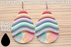 Stylish Teardrop Earrings Ideas PNG, Pattern Product Image 1