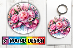 Blissful Circle Ornaments PNG, Flowers Product Image 1