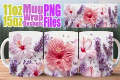 Fresh Flower Sublimation Mugs - 11oz &amp; 15oz Elegance Product Image 1