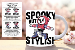 Bold 15oz Mug Wrap Png Design , Funny Ghost Product Image 1