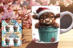 Trendy 11oz Mug Wrap Png Design , Christmas Product Image 1