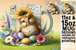 Charming 3D Easter Bunny Mug Sublimation 11oz Product Image 1