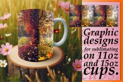 Sublimation Mug Wrap with Stunning Landscapes 11oz/15oz Product Image 1