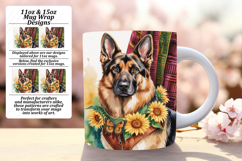 LUXE PNG Mug Wrap Design 15oz , Cute Dog Product Image 1