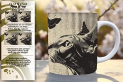 Stylish Cat Art Mug: Sublimated Whimsy Product Image 1