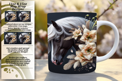 CLASSY PNG Mug Wrap Design 15oz , Horse Product Image 1