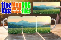 Scenic Spring Landscape Mug Wrap - Beauty Design Product Image 1